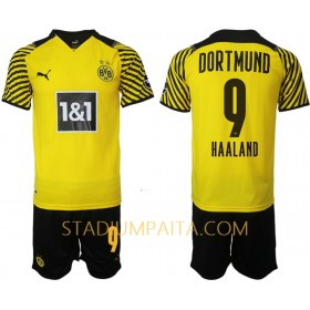Virallinen pelipaita BVB Borussia Dortmund Erling Haaland 9 Koti 2021-22 Lyhythihainen - Lasten( + Lyhyet housut )